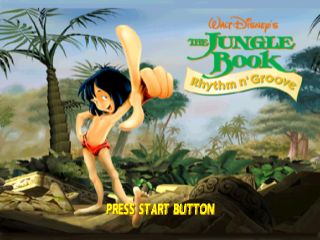 Jungle Book Rhythm n Groove title screen for Playstation